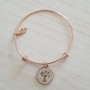Rose Gold Family Tree Bangle